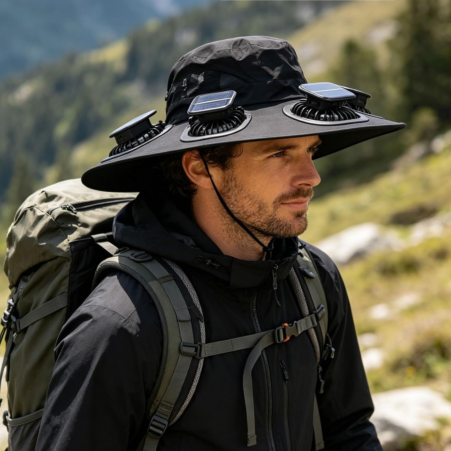 Visor Sun Hat - Летняя кепка-козырек с 6 вентиляторами 2026