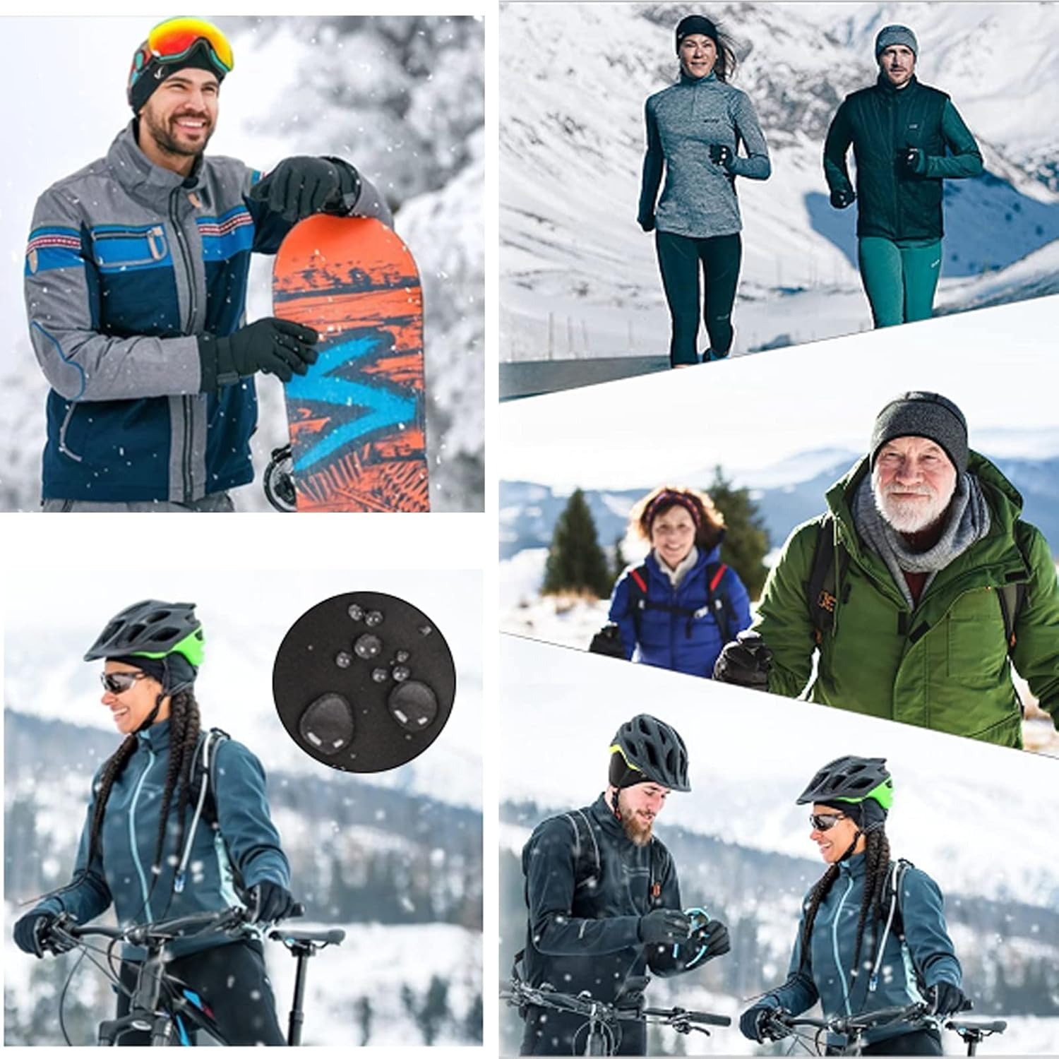Skull Cap Helmet Liner - Унисекс ветрозащитная термофлисовая шапка-бини с защитой
