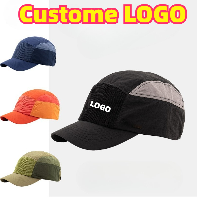 Corduroy Cap 5 Panel - Бейсболки с индивидуальной вышивкой логотипа, цветными