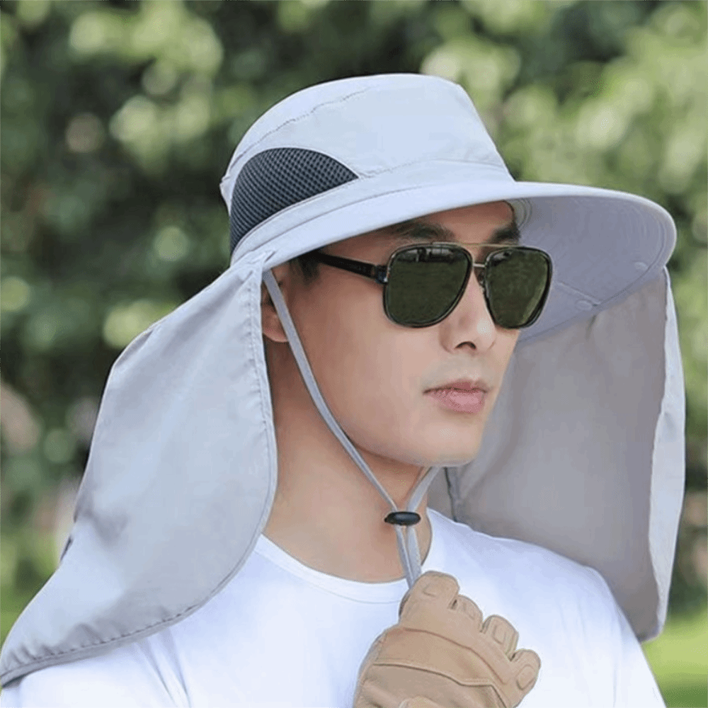 Visor Sun Hat - Повседневная тканевая мужская шляпа от солнца