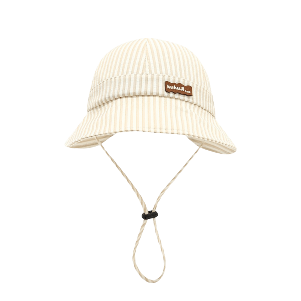 Sun Hat Wide Brim - Новая полосатая детская панама с регулируемой