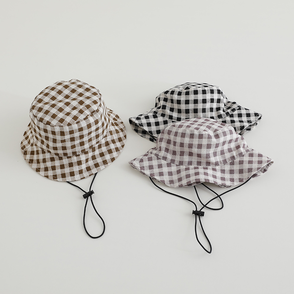 Bucket Hat Cotton - Широкополая осенняя панама для малышей с