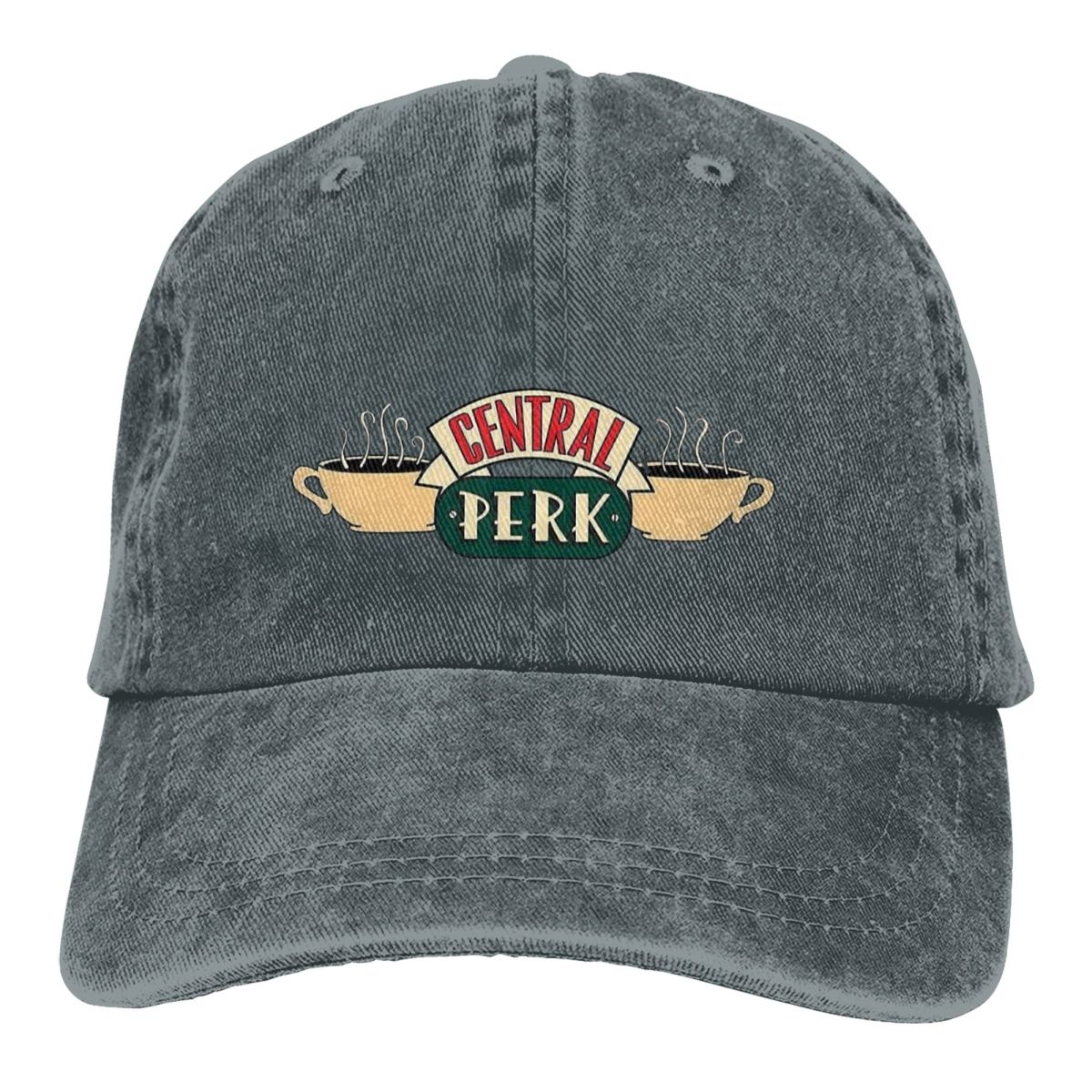 Golf Cap Dad - Постиранная мужская бейсболка Кофейня Trucker Snapback