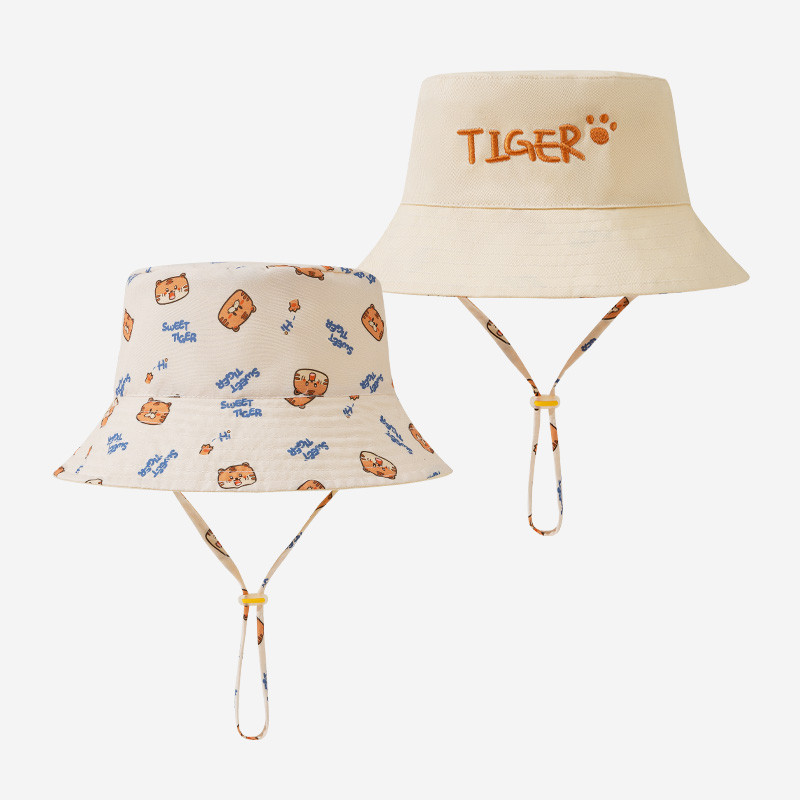 Bucket Hat Cotton - Детская панама с вышивкой и двусторонним