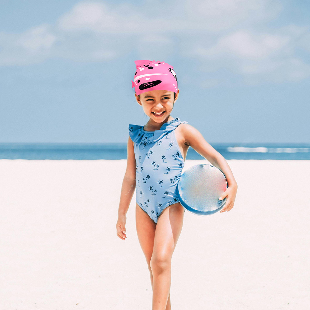 Swim Hat Silicone - 2 шт. детские силиконовые шапочки для
