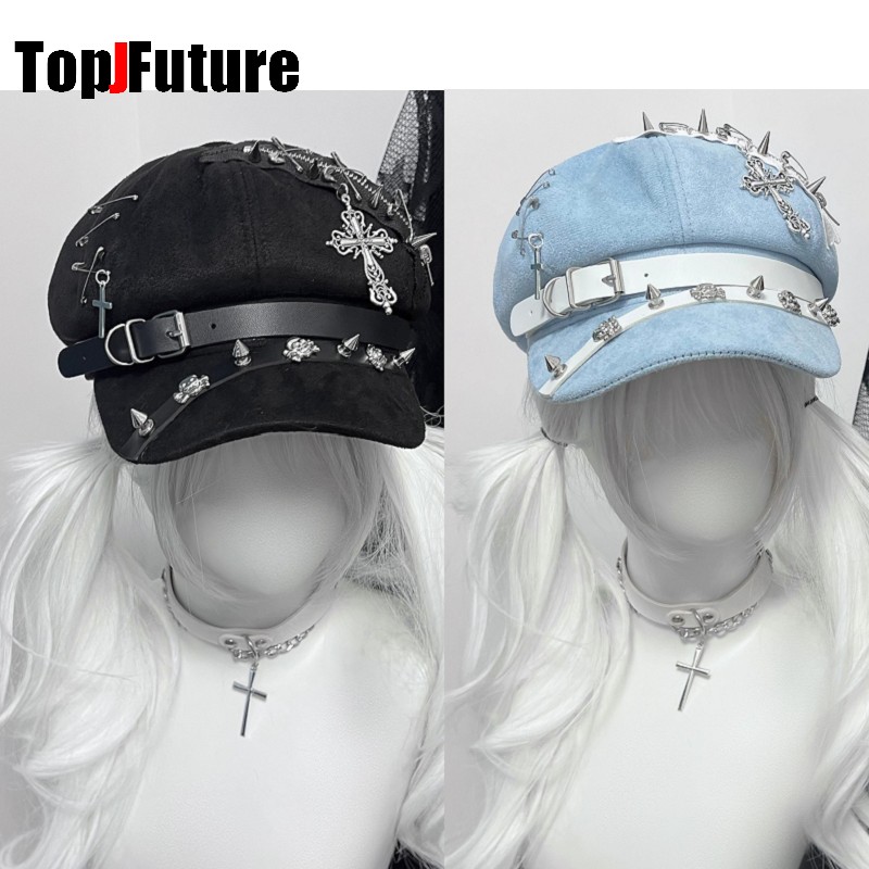 Dad Hat Cotton - Женская восьмиугольная кепка в стиле Харадзюку,