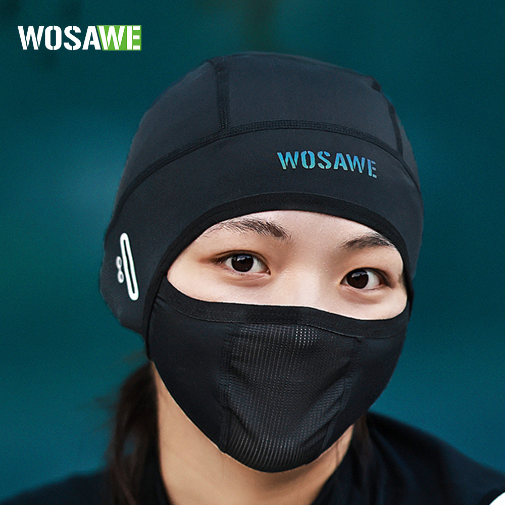 Skull Cap Helmet Liner - Велосипедная балаклава WOSAWE: дышащая маска-подшлемник из