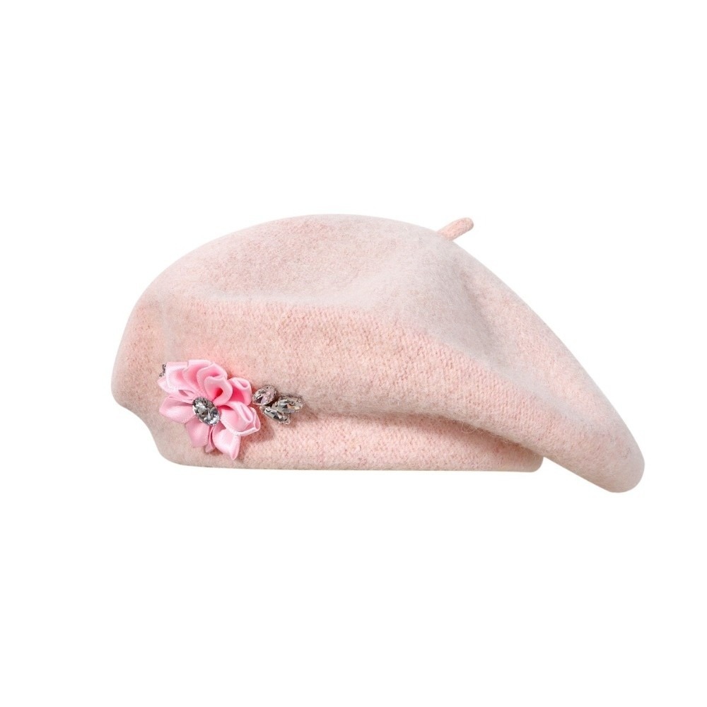 Beret French Wool - Мягкий шерстяной берет однотонного цвета с