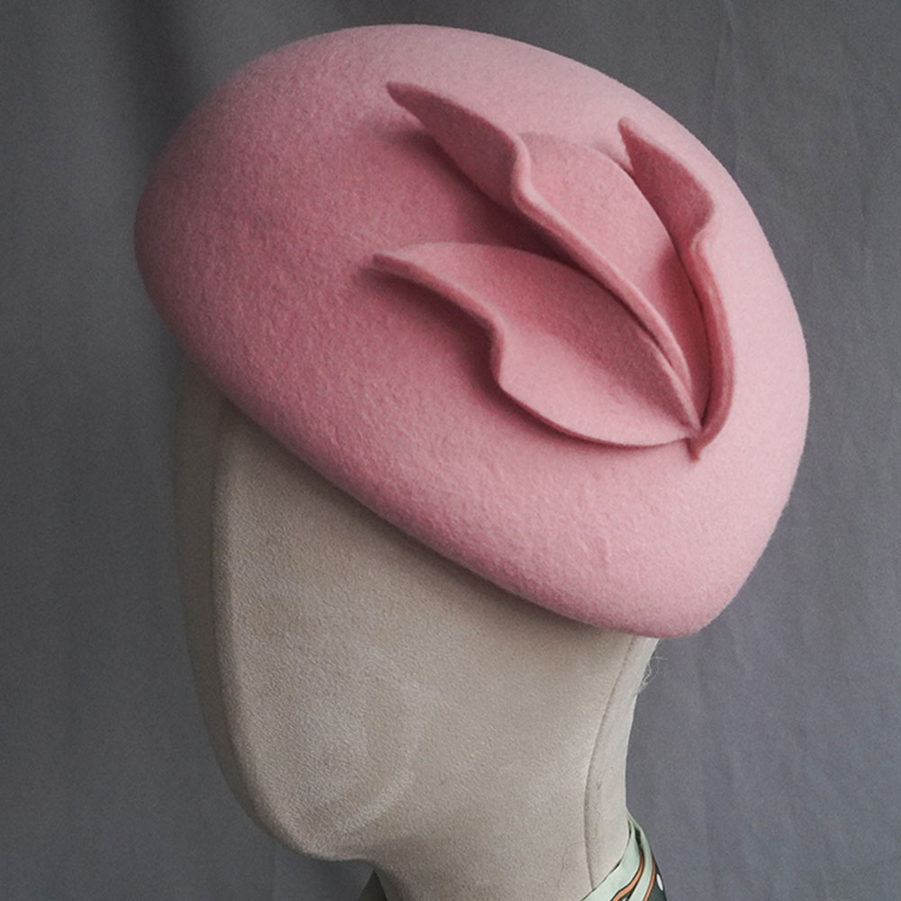 Beret French Wool - Женская Вуалетка во французском стиле, КАПЛЕВИДНАЯ