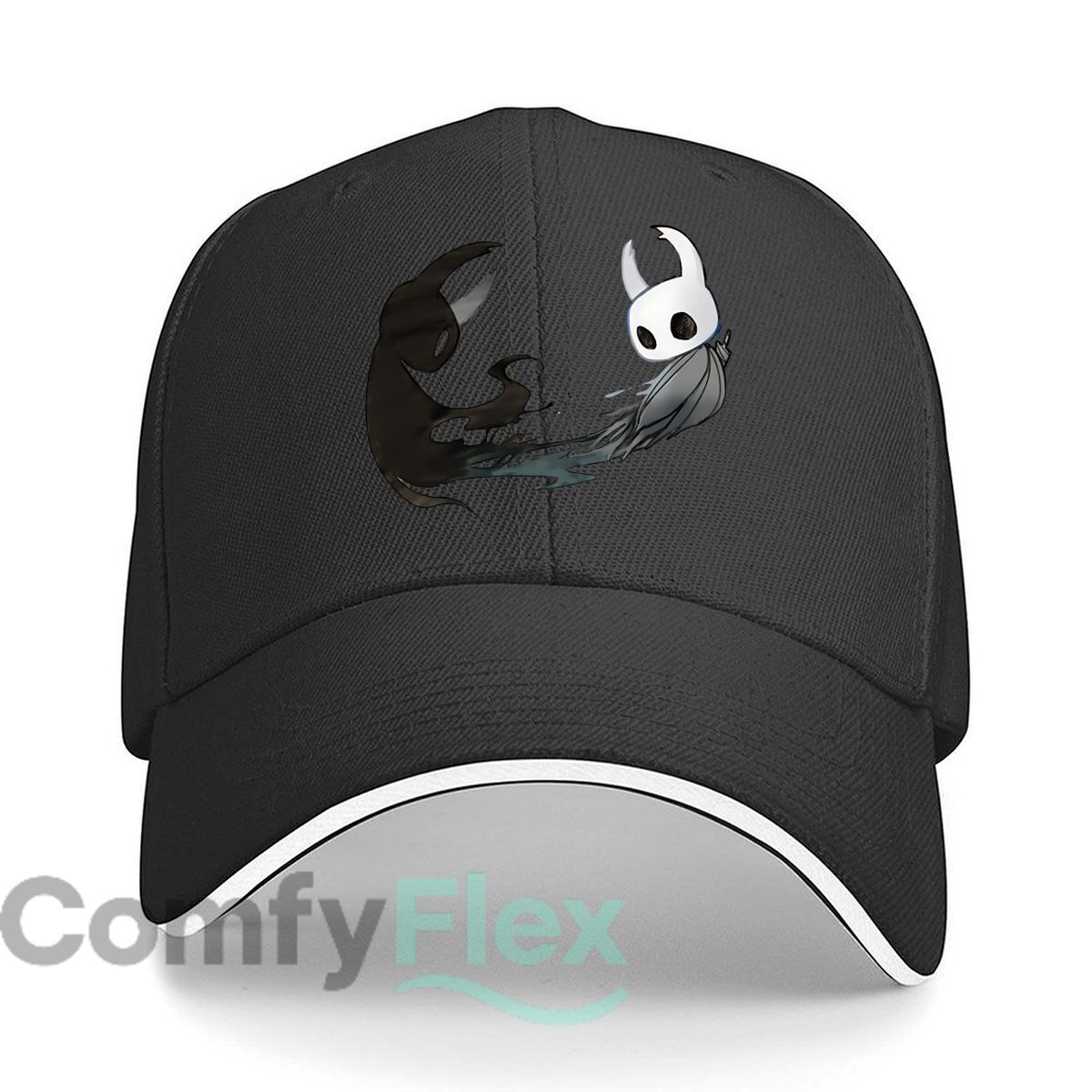 Baseball Cap Structured - Иллюстрация Hollow Knight & Void Entity