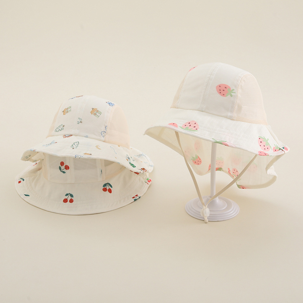 Visor Sun Hat - Летняя детская пляжная шляпа-козырек с сеткой