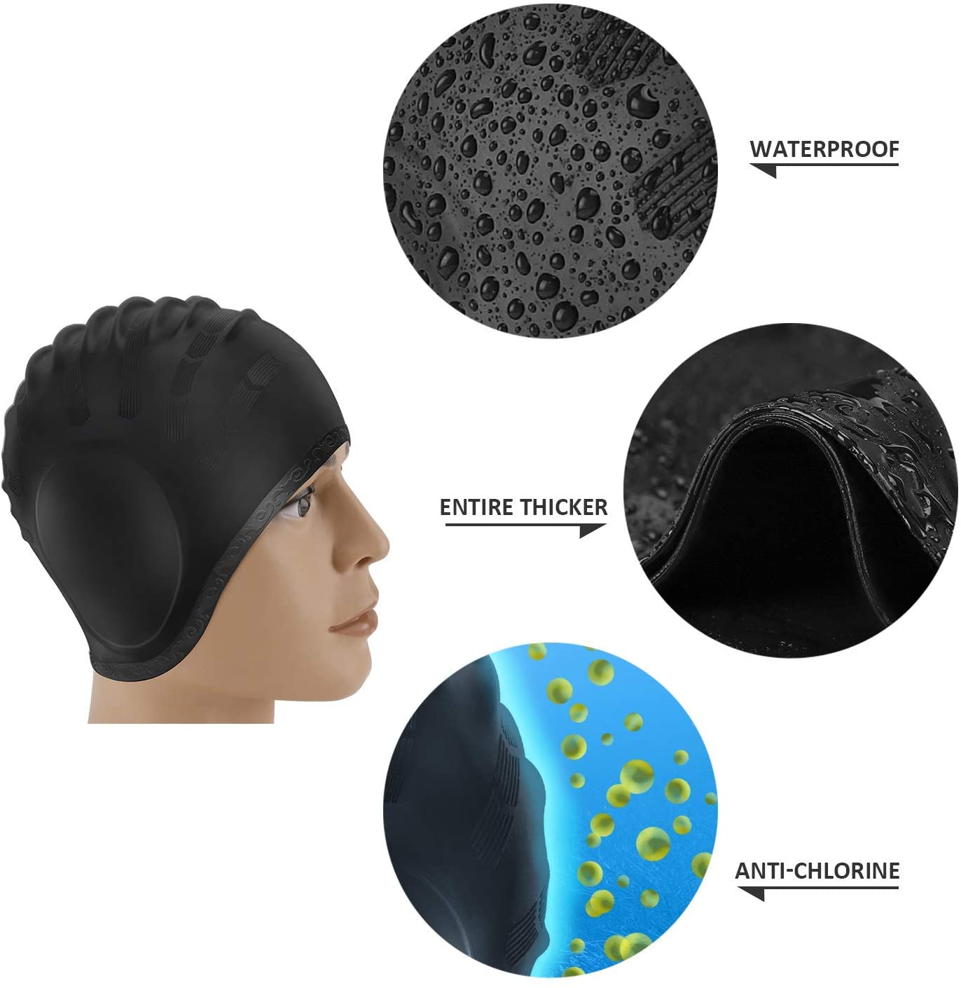 Шапочки для плавания для взрос – обзор и цена Swim Hat Silicone