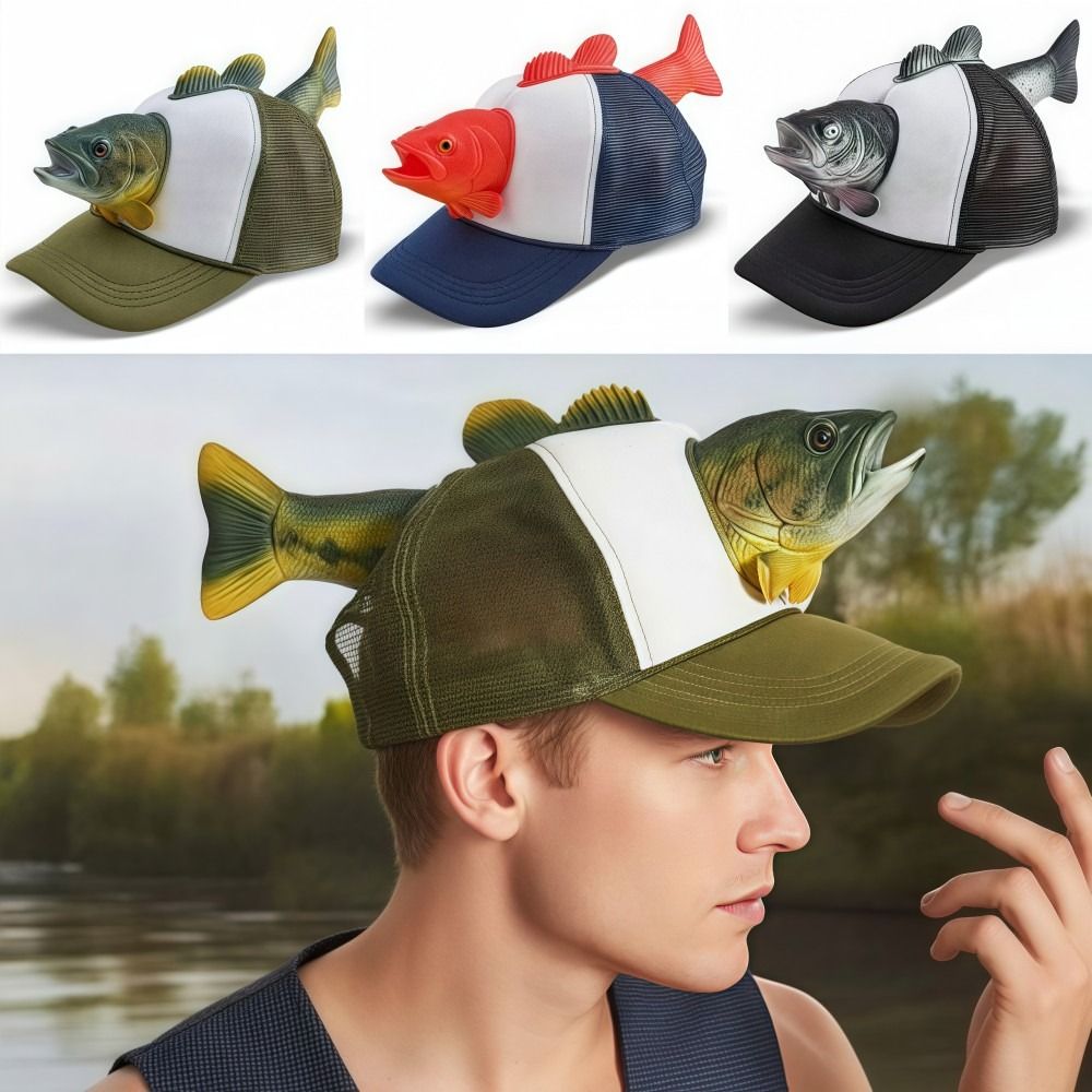 Забавная 3D-кепка с рыбой, рег – обзор и цена Trucker Cap Mesh