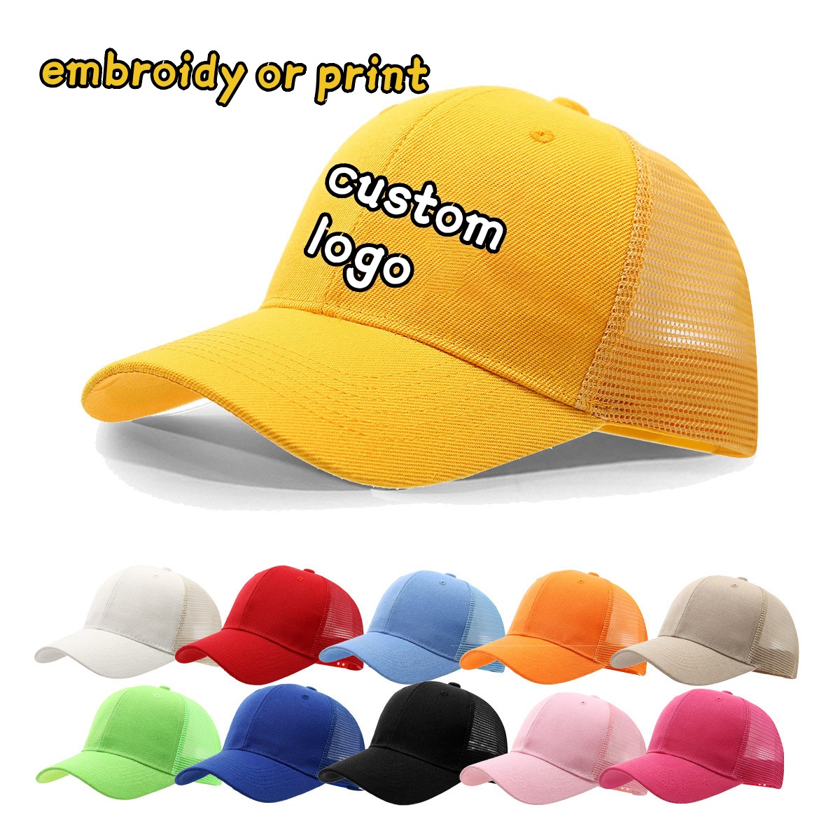 Кепка с логотипом на заказ, од – обзор и цена Trucker Cap Mesh