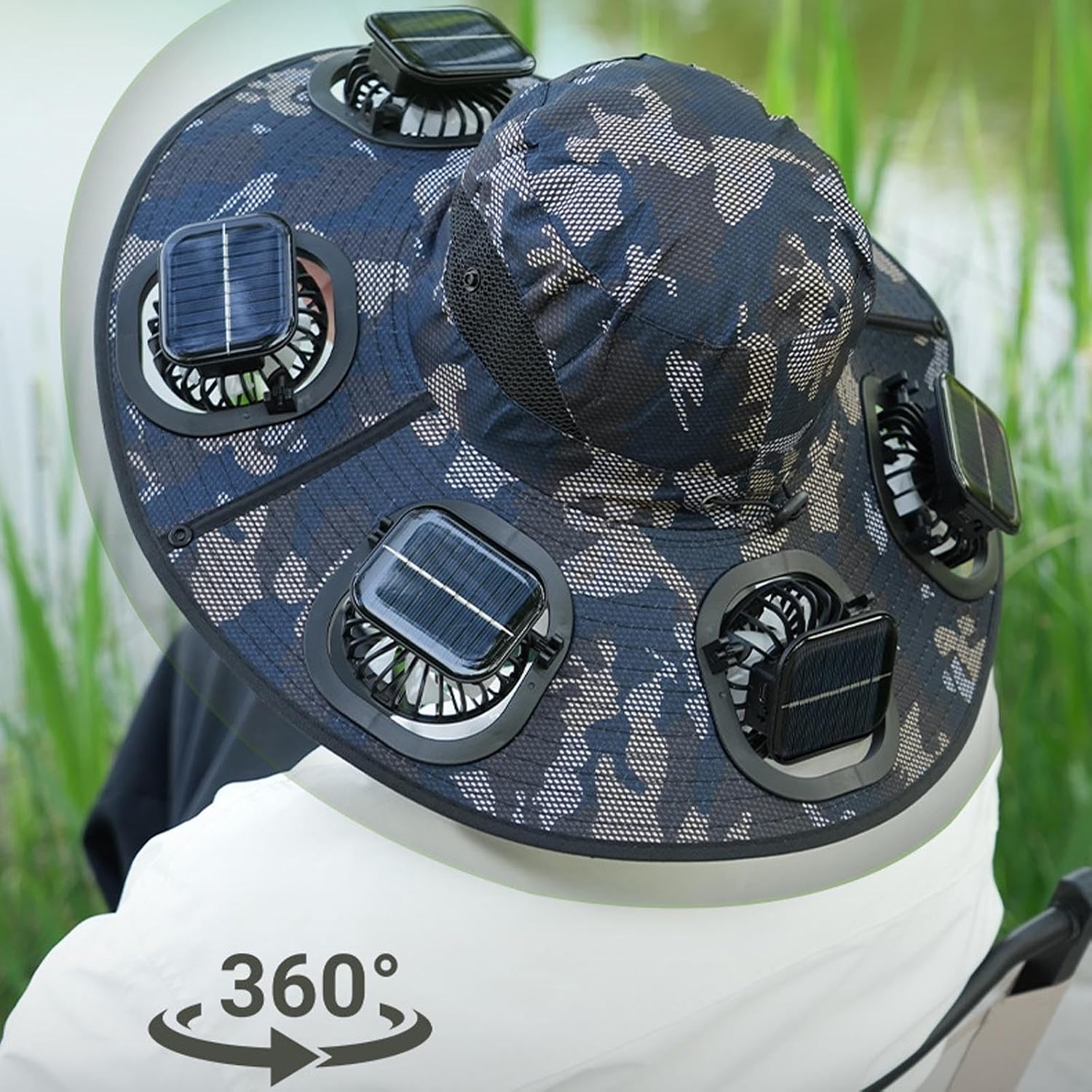 Солнечная кепка с 6 вентилятор – обзор и цена Sun Hat Wide Brim