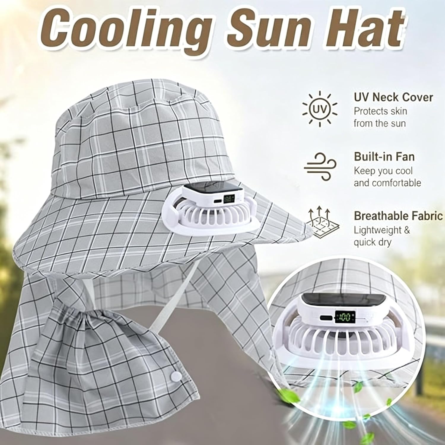1 шт. Солнечная шляпа-вентилят – обзор и цена Visor Sun Hat