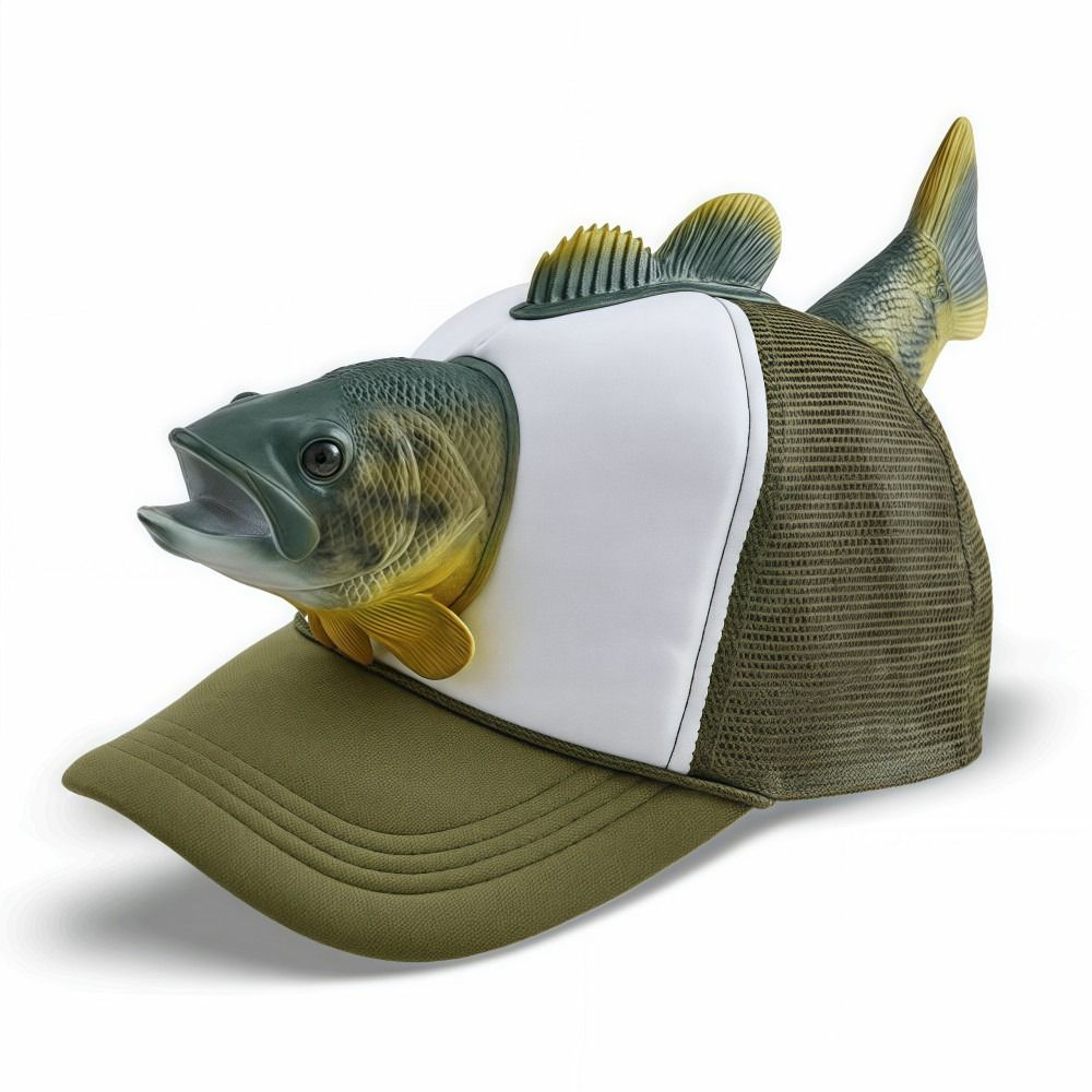 Забавная 3D-кепка с рыбой, рег – обзор и цена Trucker Cap Mesh