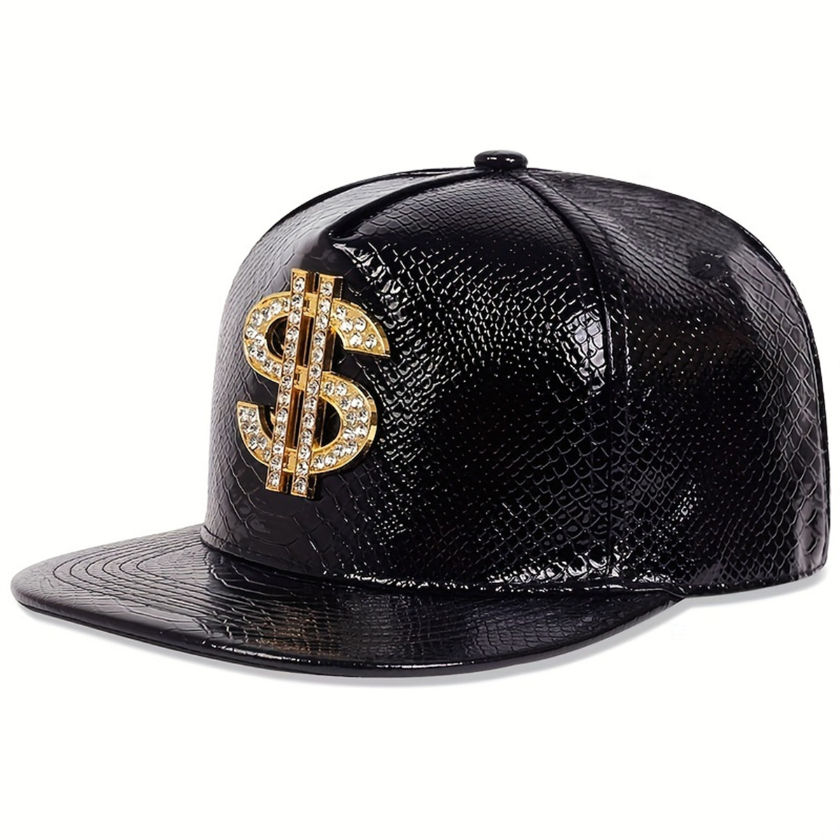 Кожаная бейсболка с металличес – обзор и цена Snapback Hat Flat