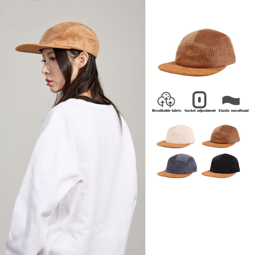 Универсальная ретро-кепка с пл – обзор и цена Corduroy Cap 5 Panel