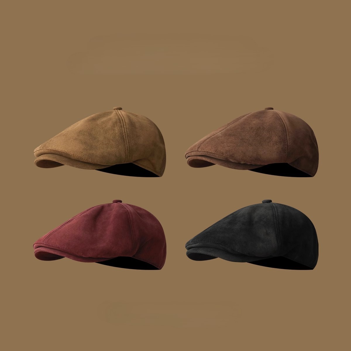 Винтажная замшевая кепка газет – обзор и цена Newsboy Cap Ivy