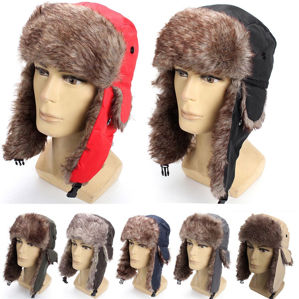 Теплая зимняя лыжная шапка с м – обзор и цена Trapper Hat Ear Flap