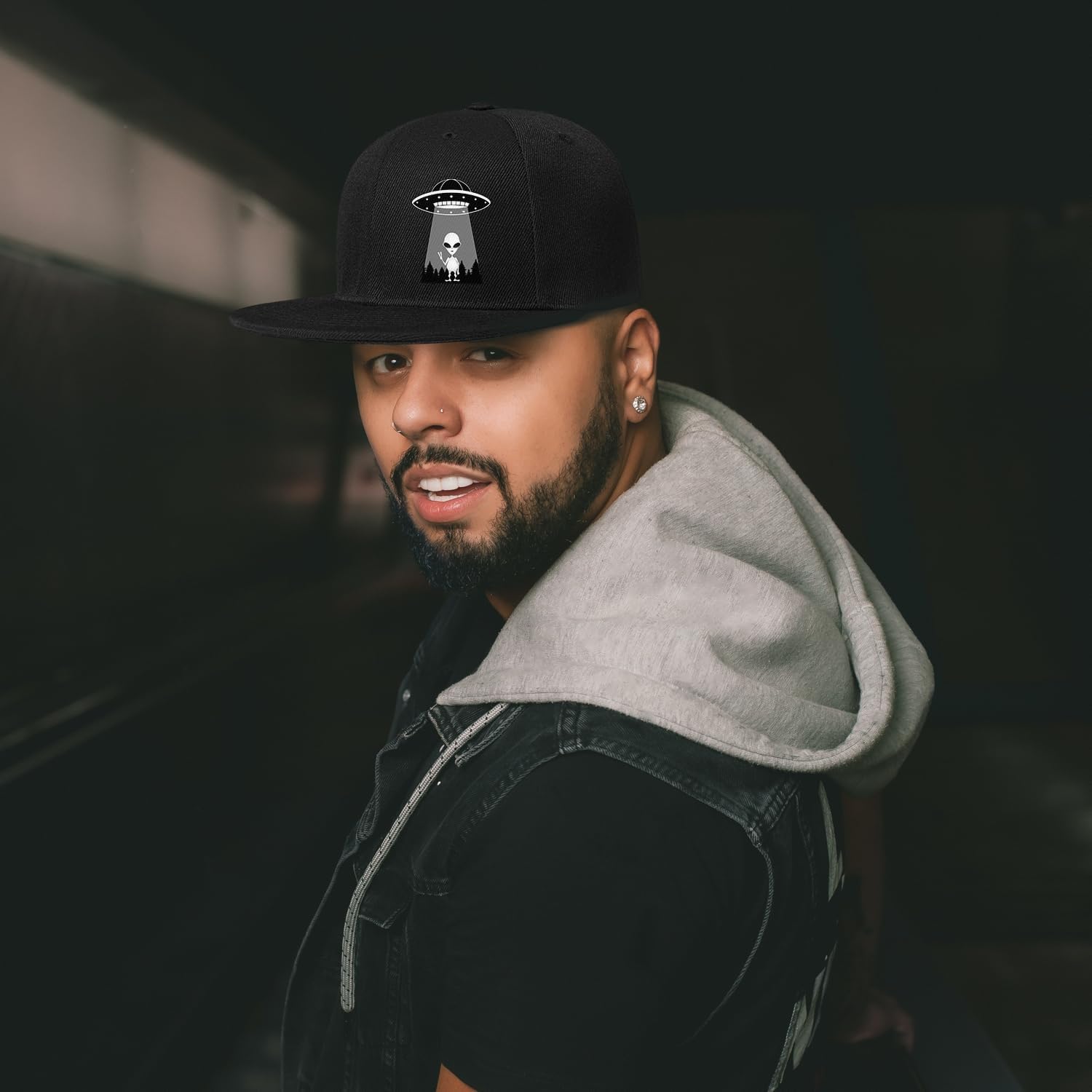 Ufo Aliens Snapback Шляпы для  – обзор и цена Snapback Hat Flat